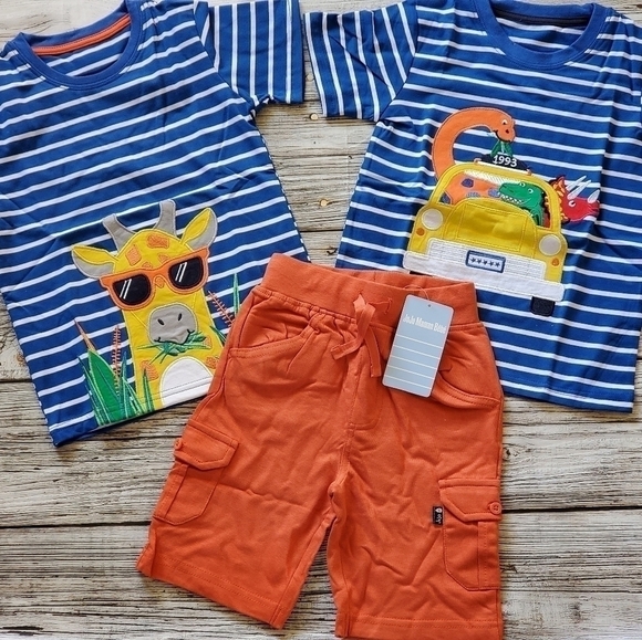 Zoo Trip Outfit Zoo Animals and Giraffe T-Shirts JoJo Maman Bébé Inspired - Picture 11 of 16